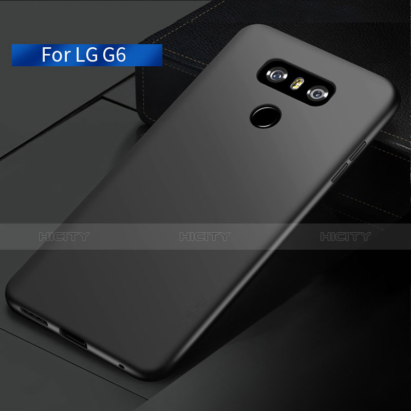 Custodia Silicone Morbida Lucido per LG G6 Nero