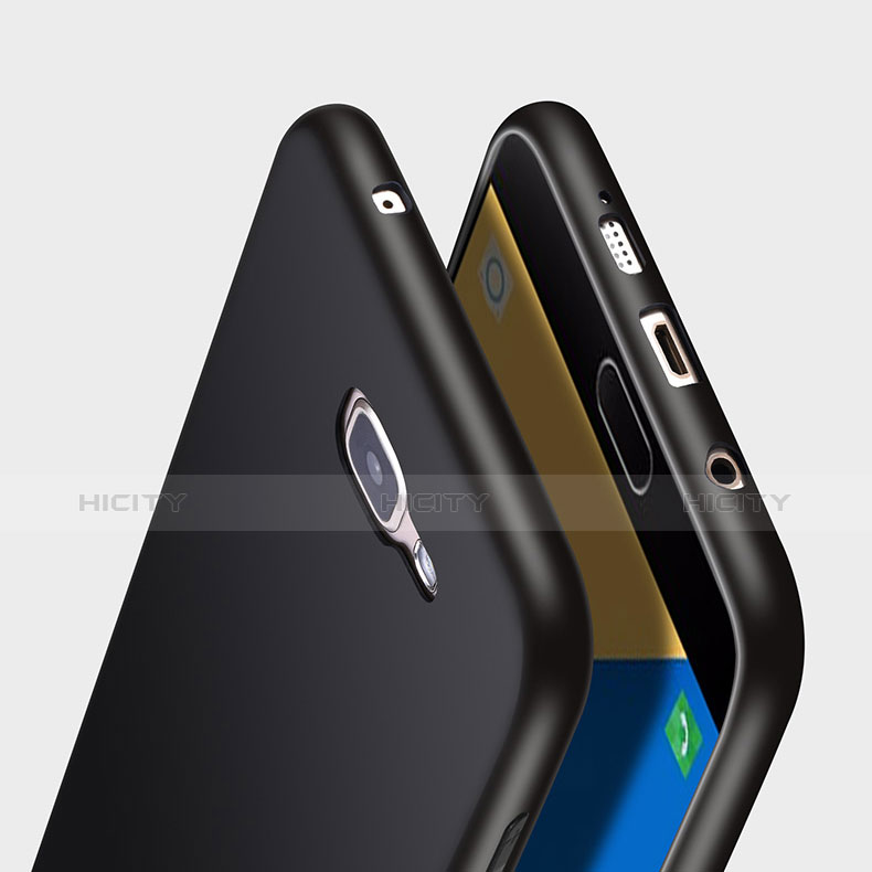 Custodia Silicone Morbida Lucido per Samsung Galaxy A9 Pro (2016) SM-A9100 Nero