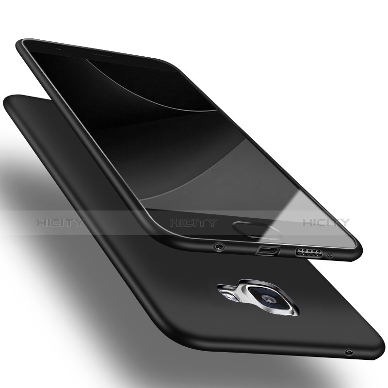 Custodia Silicone Morbida Lucido per Samsung Galaxy A9 Pro (2016) SM-A9100 Nero