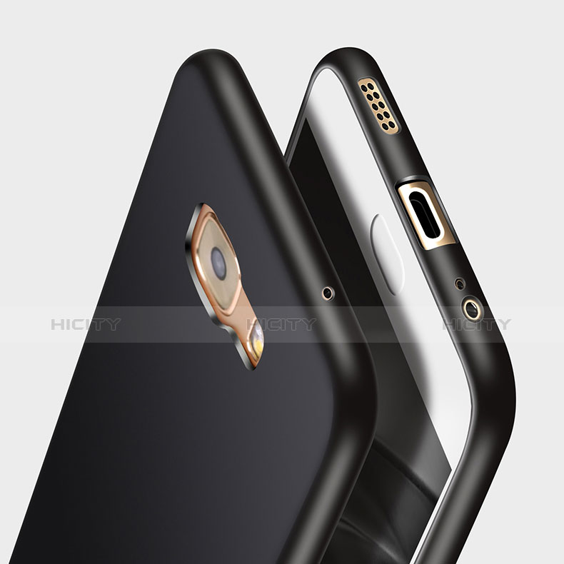 Custodia Silicone Morbida Lucido per Samsung Galaxy C5 Pro C5010 Nero