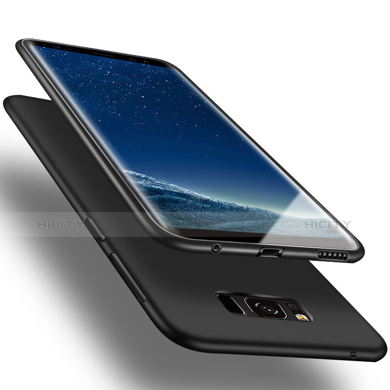 Custodia Silicone Morbida Lucido per Samsung Galaxy S8 Nero