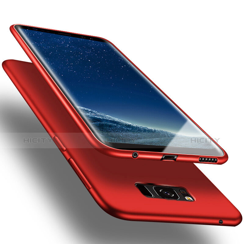 Custodia Silicone Morbida Lucido per Samsung Galaxy S8 Rosso