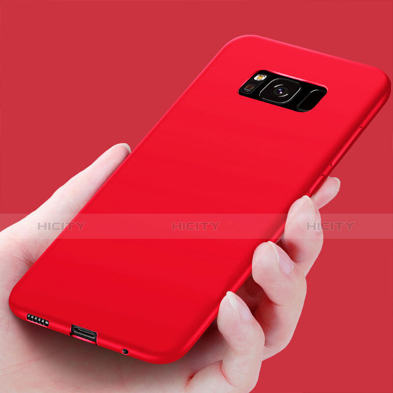 Custodia Silicone Morbida Lucido per Samsung Galaxy S8 Rosso