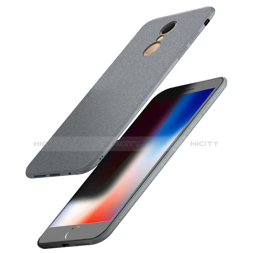 Custodia Silicone Morbida Lucido per Xiaomi Redmi 5 Grigio