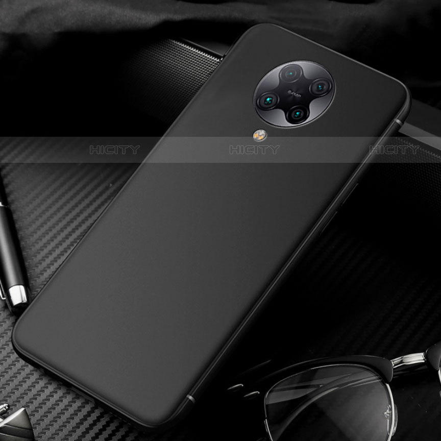Custodia Silicone Morbida Lucido per Xiaomi Redmi K30 Pro 5G Nero