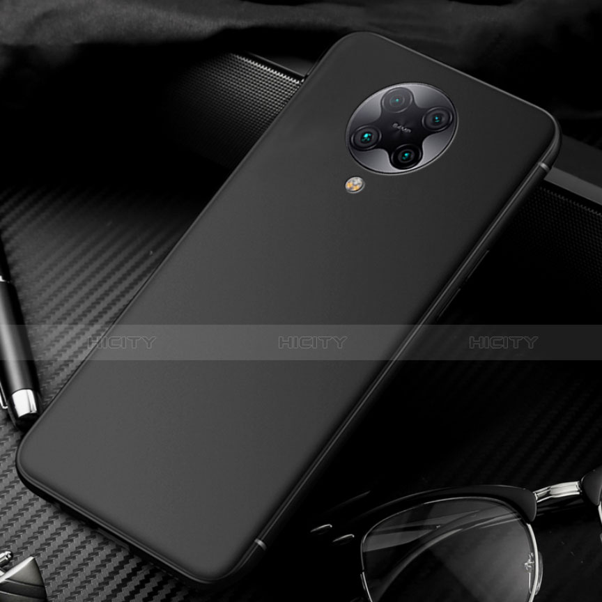 Custodia Silicone Morbida Lucido per Xiaomi Redmi K30 Pro Zoom Nero