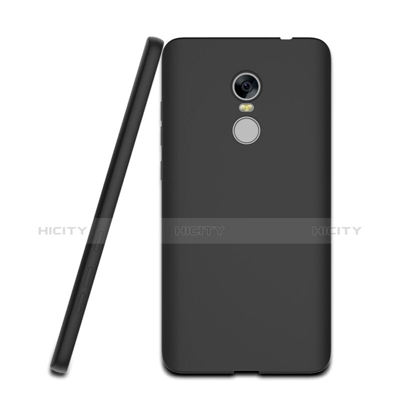 Custodia Silicone Morbida Lucido per Xiaomi Redmi Note 4X High Edition Nero