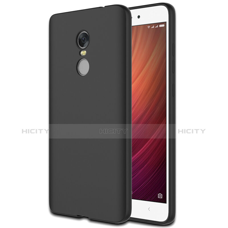 Custodia Silicone Morbida Lucido per Xiaomi Redmi Note 4X High Edition Nero