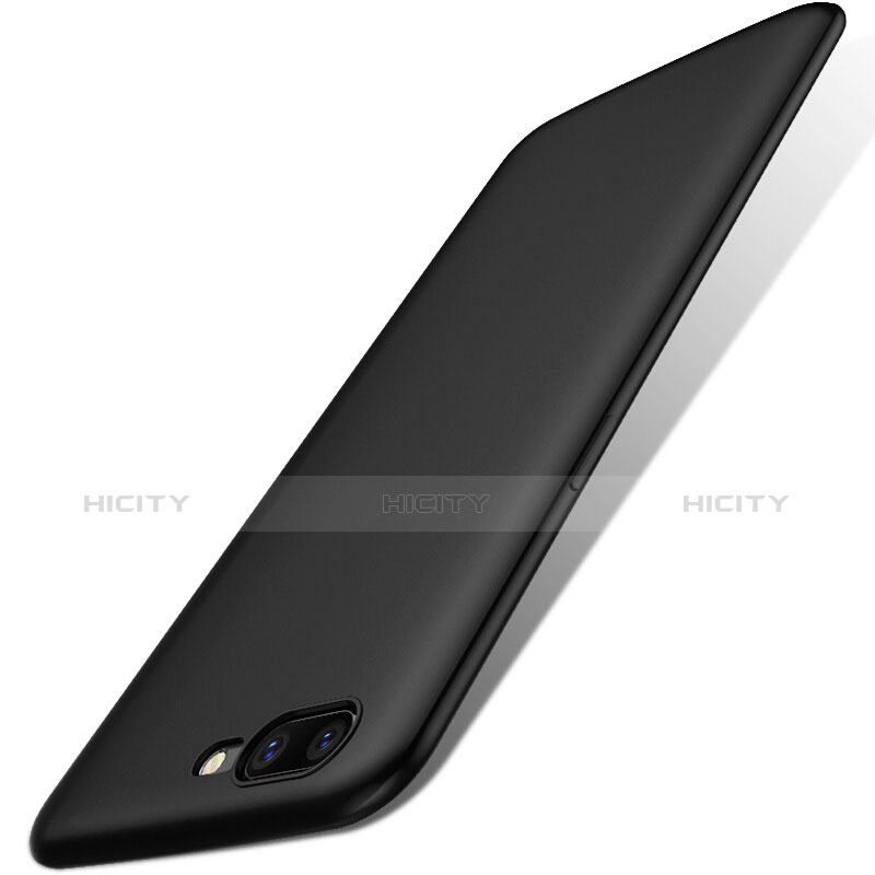 Custodia Silicone Morbida Lucido S01 per OnePlus 5 Nero