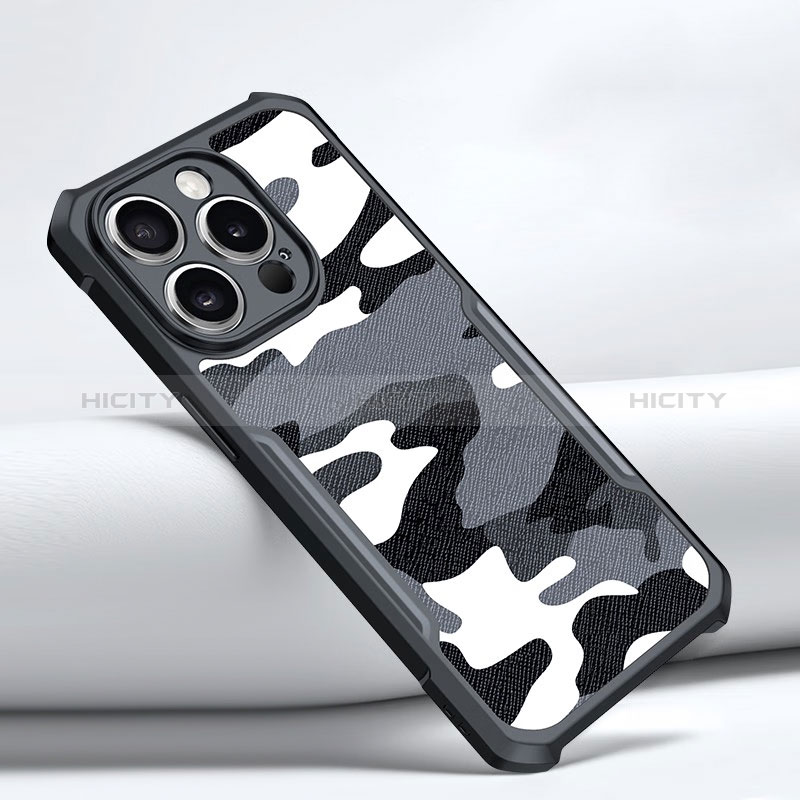 Custodia Silicone Morbida Lucido XD1 per Apple iPhone 13 Pro Nero