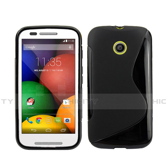 Custodia Silicone Morbida S-Line per Motorola Moto E XT1021 Nero