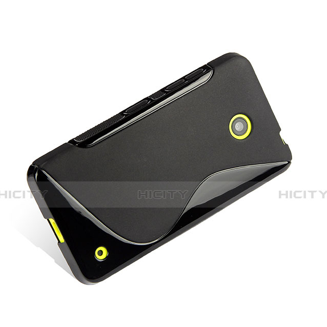 Custodia Silicone Morbida S-Line per Nokia Lumia 630 Nero