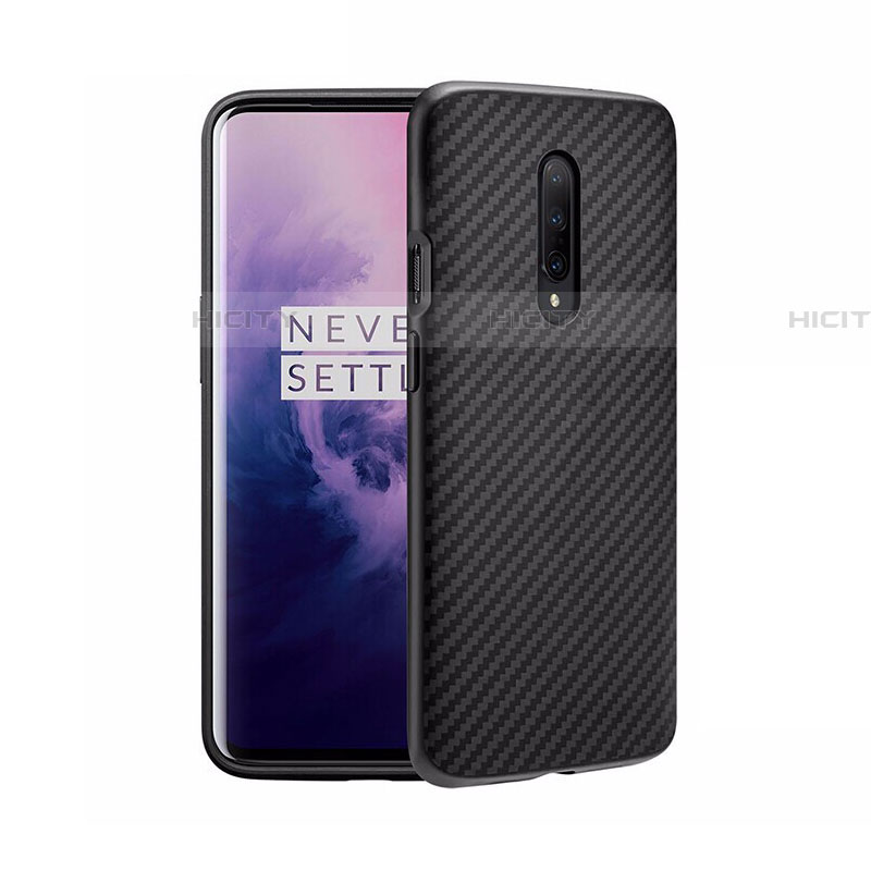 Custodia Silicone Morbida Spigato B02 per OnePlus 8 Nero