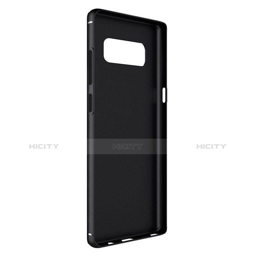 Custodia Silicone Morbida Spigato B02 per Samsung Galaxy Note 8 Duos N950F Nero