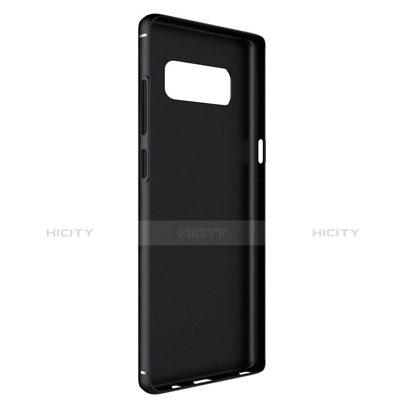 Custodia Silicone Morbida Spigato B02 per Samsung Galaxy Note 8 Nero