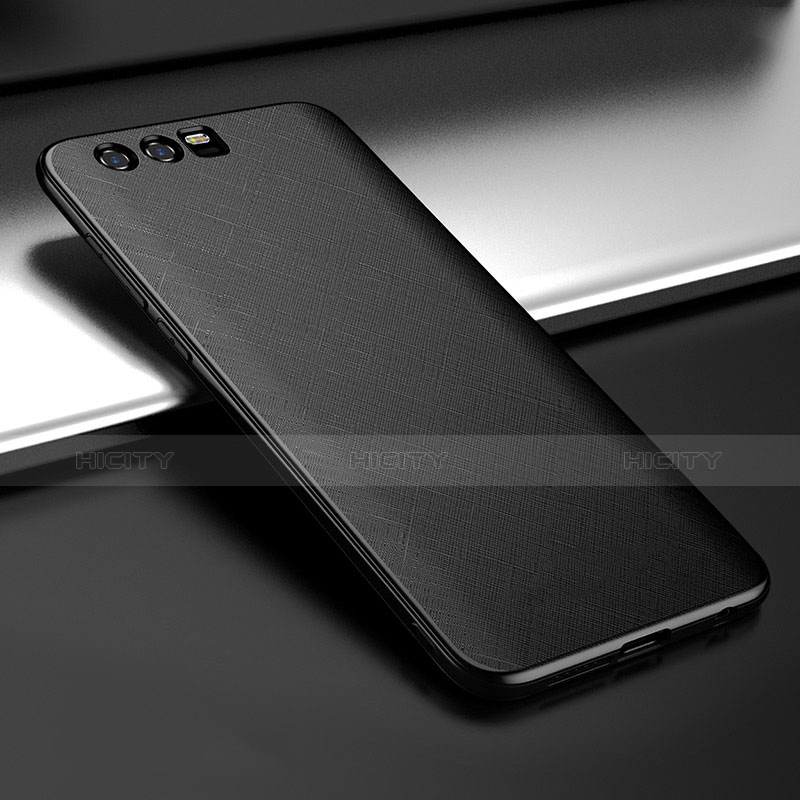 Custodia Silicone Morbida Spigato per Huawei Honor 9 Nero