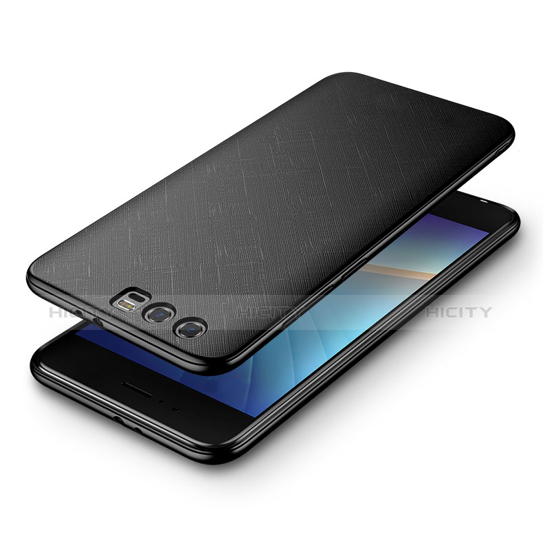 Custodia Silicone Morbida Spigato per Huawei Honor 9 Nero