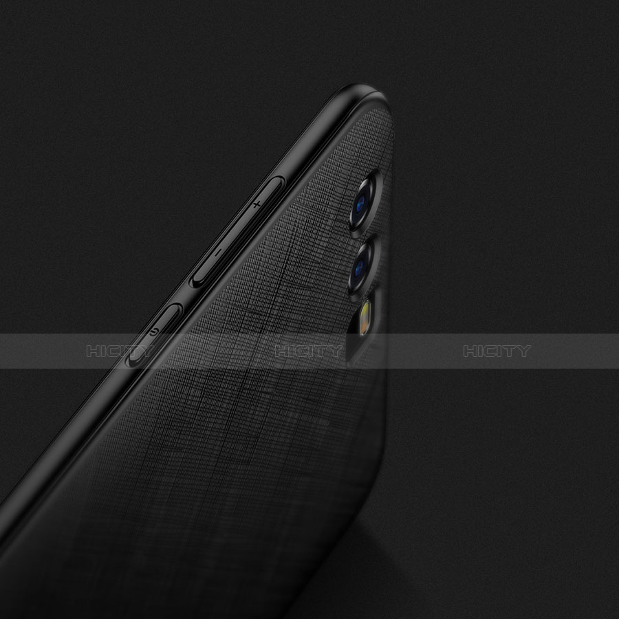 Custodia Silicone Morbida Spigato per Huawei Honor 9 Nero