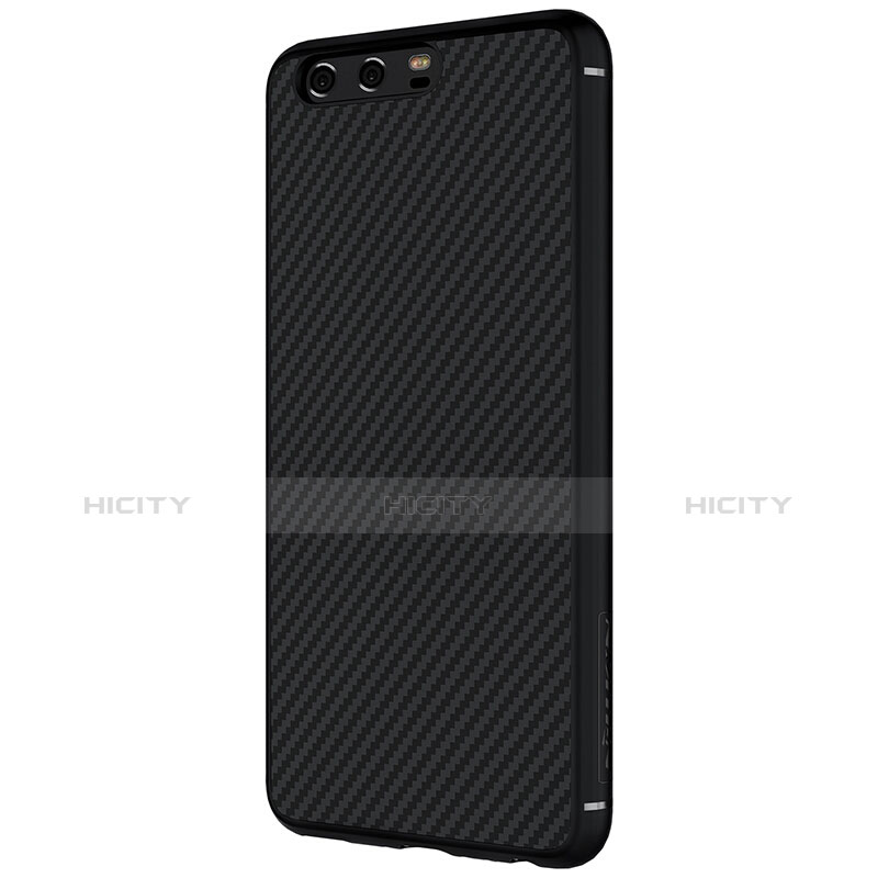 Custodia Silicone Morbida Spigato per Huawei P10 Nero