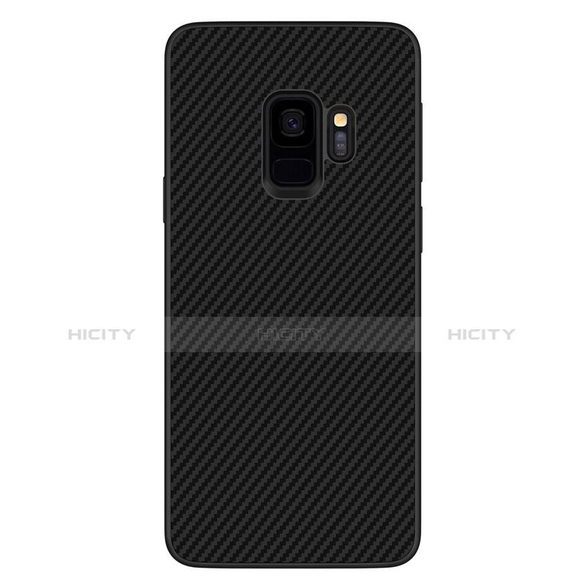 Custodia Silicone Morbida Spigato per Samsung Galaxy S9 Nero