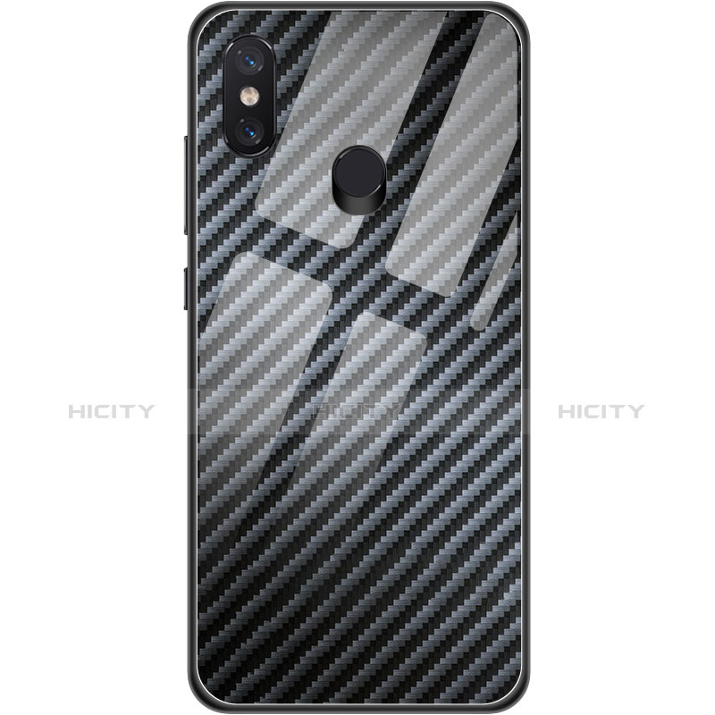 Custodia Silicone Morbida Spigato per Xiaomi Mi 8 Nero