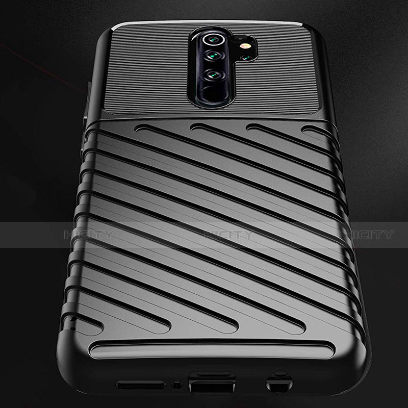 Custodia Silicone Morbida Spigato per Xiaomi Redmi Note 8 Pro Nero