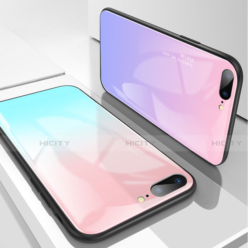 Custodia Silicone Specchio Laterale Cover A01 per Apple iPhone 8 Plus