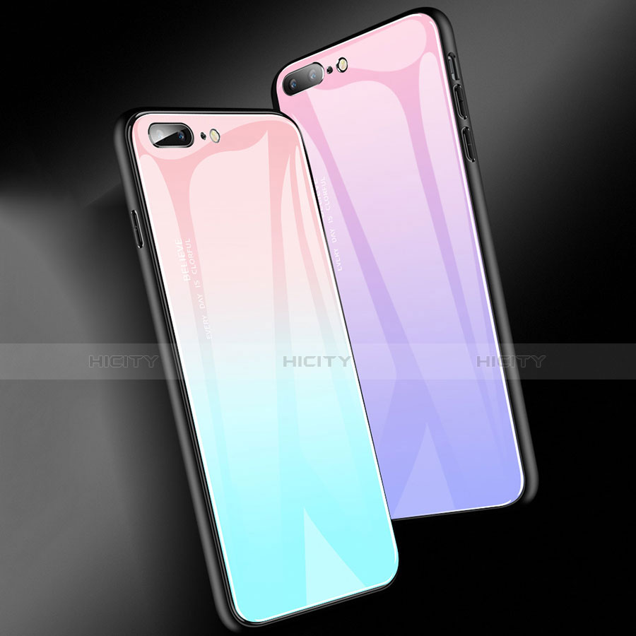 Custodia Silicone Specchio Laterale Cover A01 per Apple iPhone 8 Plus