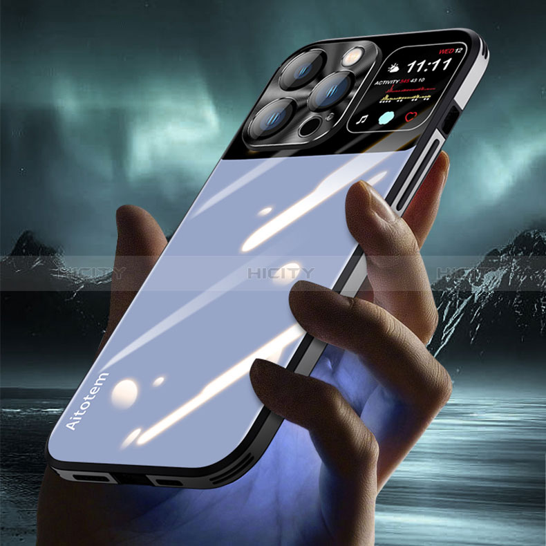 Custodia Silicone Specchio Laterale Cover AT1 per Apple iPhone 13 Pro Max