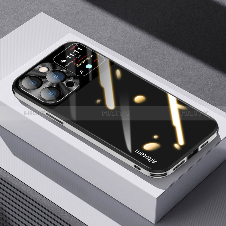 Custodia Silicone Specchio Laterale Cover AT1 per Apple iPhone 14 Pro