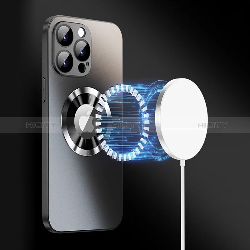 Custodia Silicone Specchio Laterale Cover con Mag-Safe Magnetic per Apple iPhone 13 Pro Max