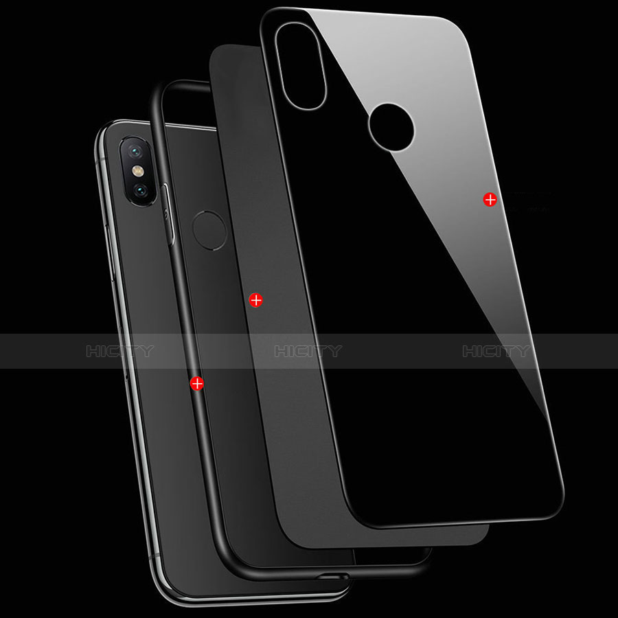 Custodia Silicone Specchio Laterale Cover con Magnetico Anello Supporto A01 per Xiaomi Redmi 6 Pro