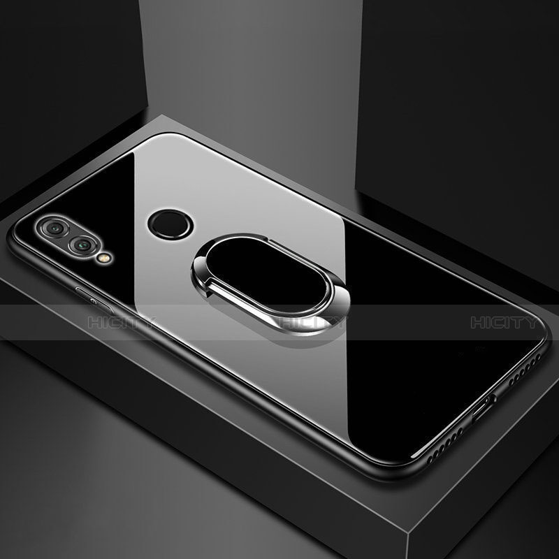 Custodia Silicone Specchio Laterale Cover con Magnetico Anello Supporto per Huawei Honor 8X