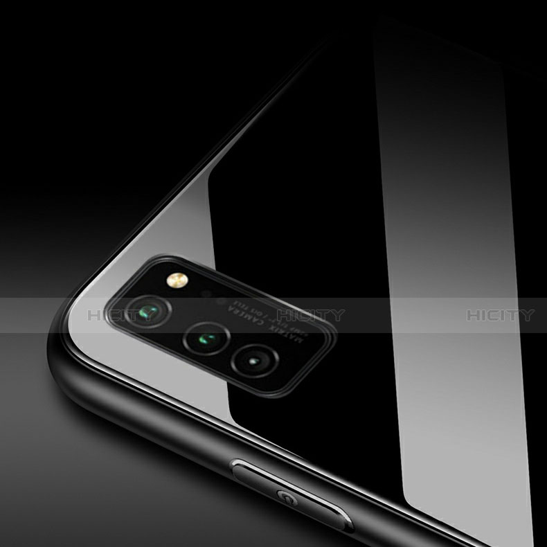 Custodia Silicone Specchio Laterale Cover con Magnetico Anello Supporto per Huawei Honor V30 5G