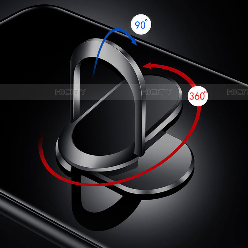 Custodia Silicone Specchio Laterale Cover con Magnetico Anello Supporto per Oppo A5 (2020)