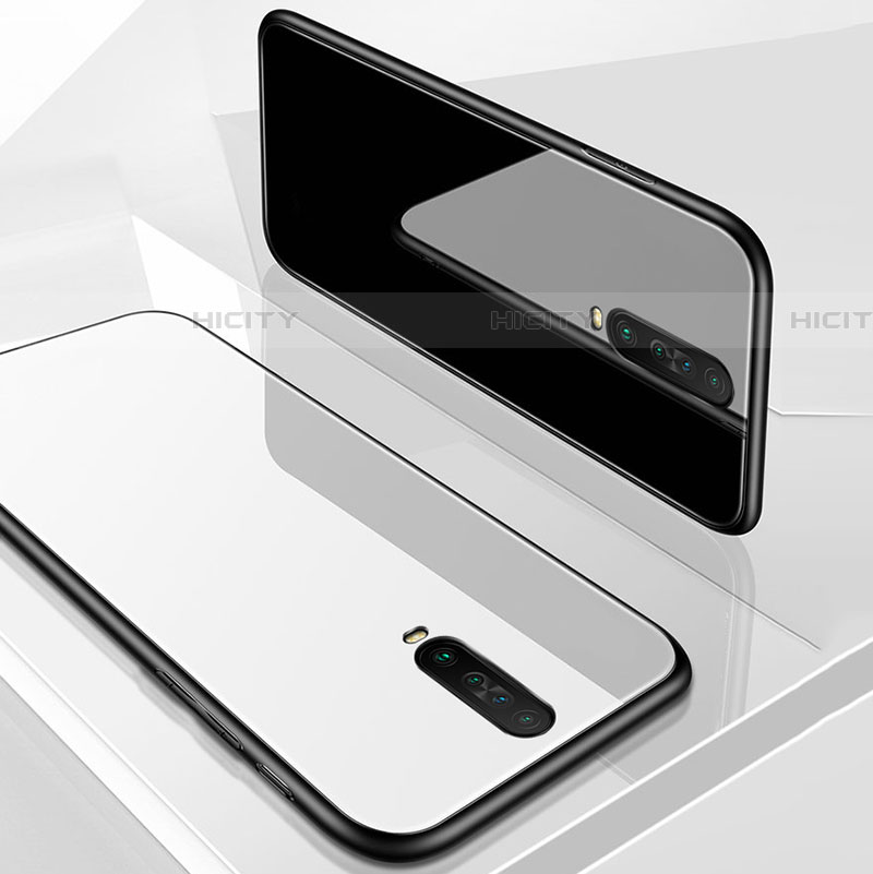 Custodia Silicone Specchio Laterale Cover con Magnetico Anello Supporto per Xiaomi Poco X2