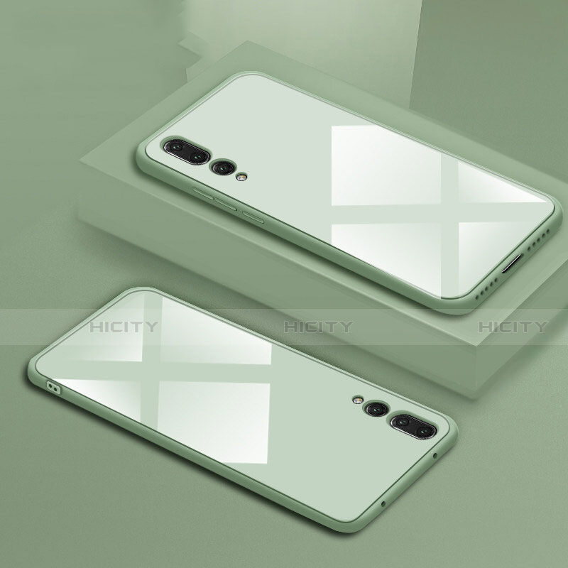 Custodia Silicone Specchio Laterale Cover F02 per Huawei P20 Pro