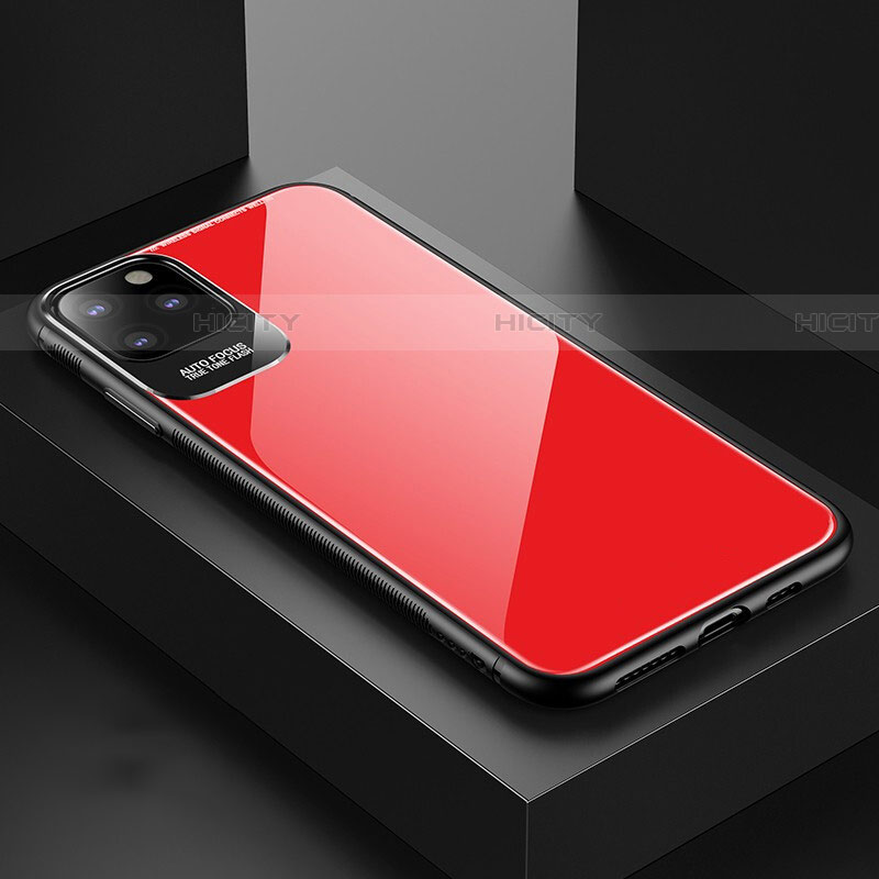 Custodia Silicone Specchio Laterale Cover G02 per Apple iPhone 11 Pro Max Rosso