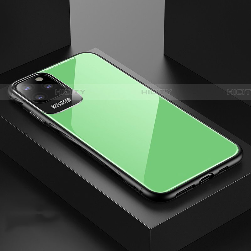 Custodia Silicone Specchio Laterale Cover G02 per Apple iPhone 11 Pro Max Verde