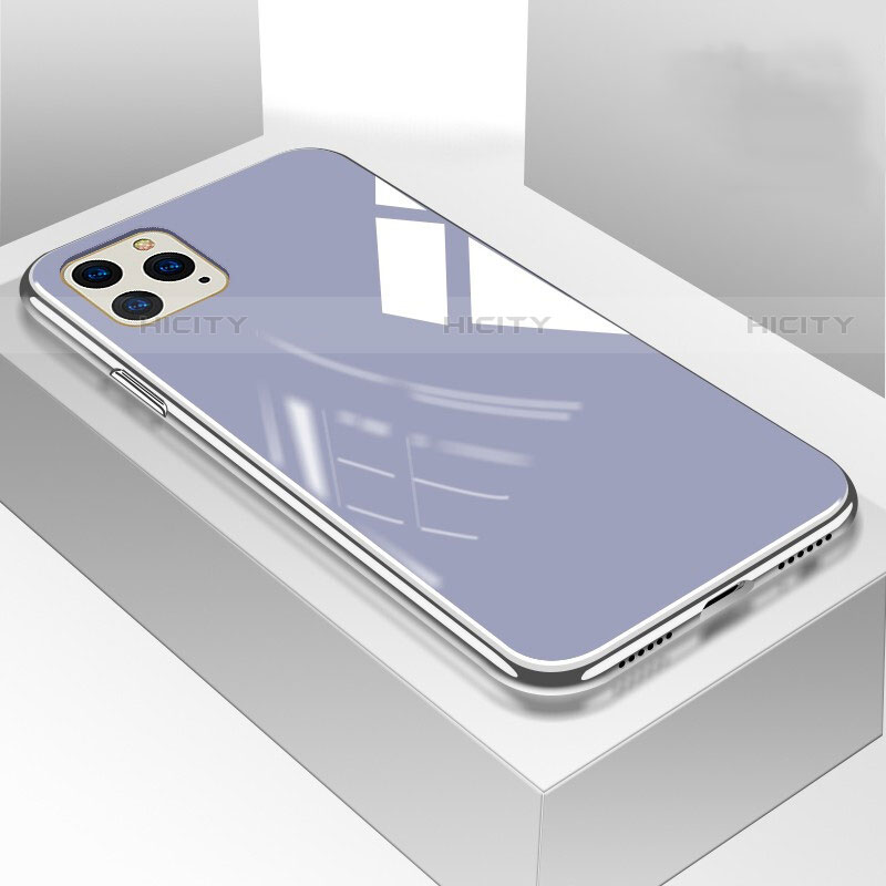 Custodia Silicone Specchio Laterale Cover M01 per Apple iPhone 11 Pro Max Blu