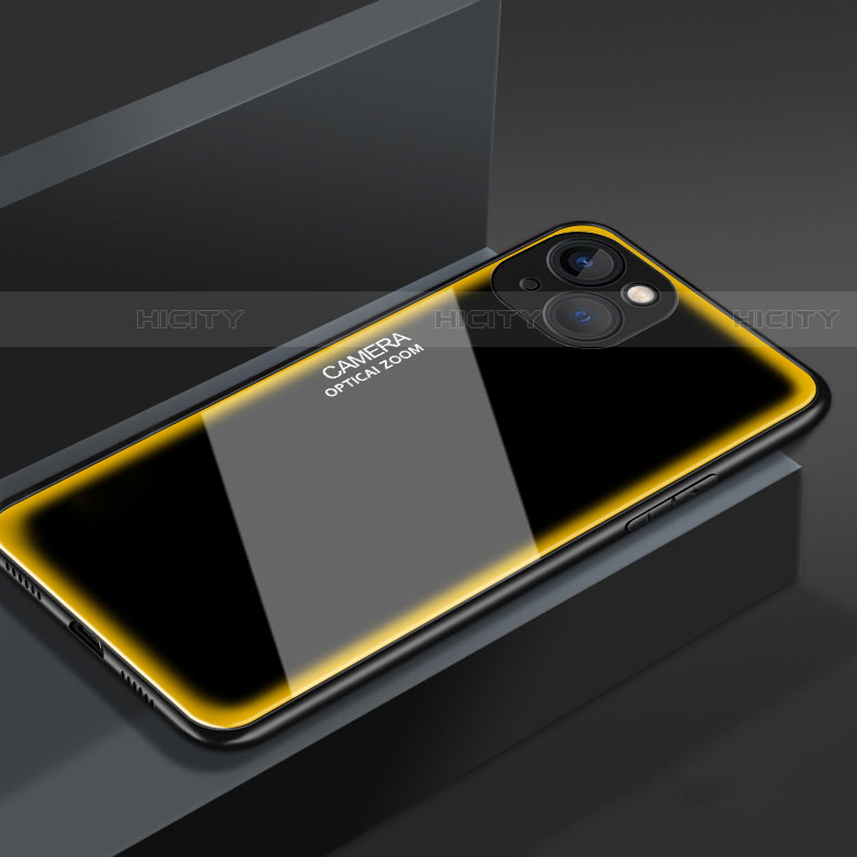 Custodia Silicone Specchio Laterale Cover M01 per Apple iPhone 13
