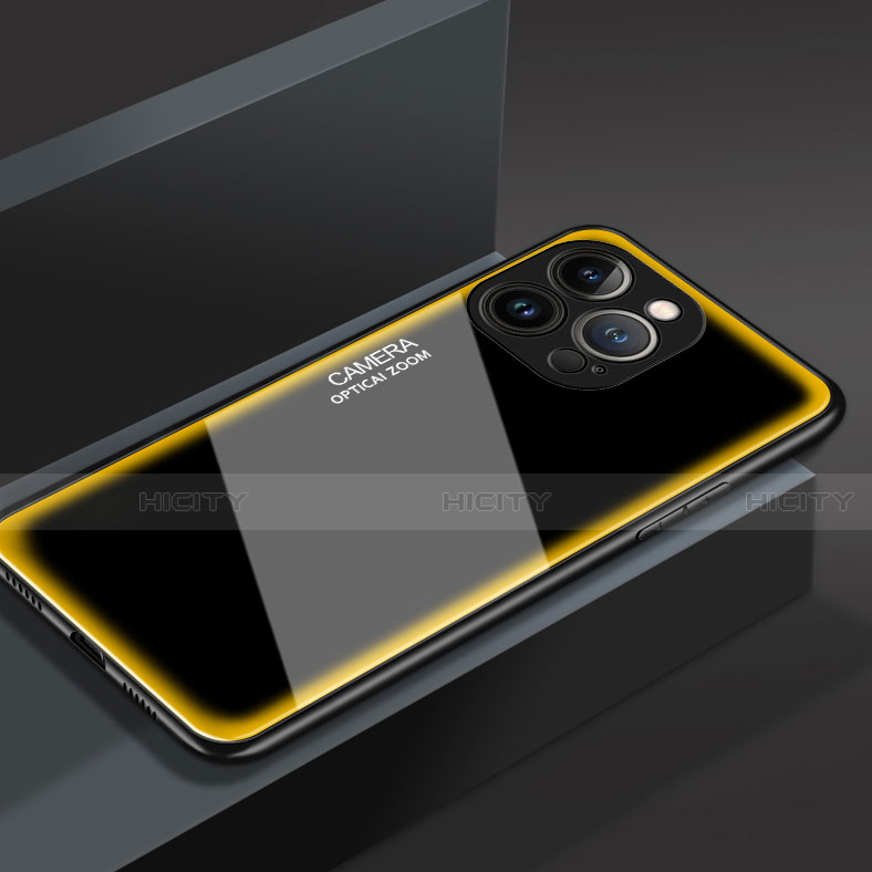 Custodia Silicone Specchio Laterale Cover M01 per Apple iPhone 13 Pro Max