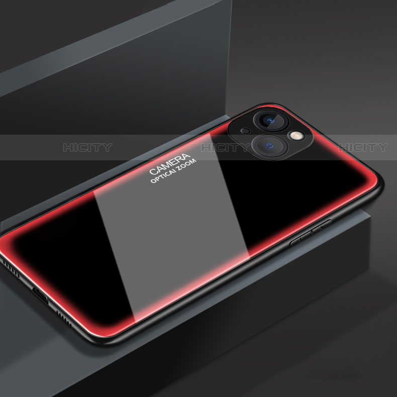Custodia Silicone Specchio Laterale Cover M01 per Apple iPhone 14