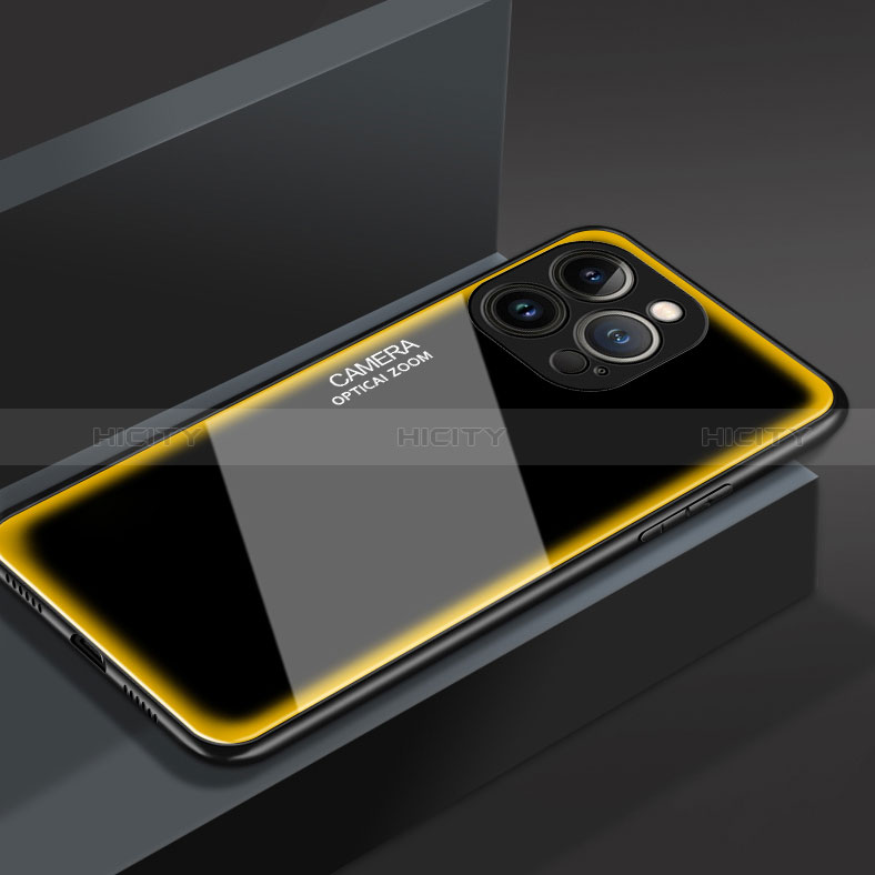 Custodia Silicone Specchio Laterale Cover M01 per Apple iPhone 14 Pro