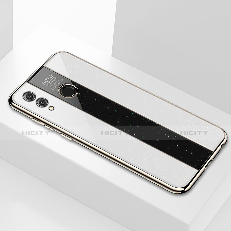 Custodia Silicone Specchio Laterale Cover M01 per Huawei Honor 8X Max Bianco
