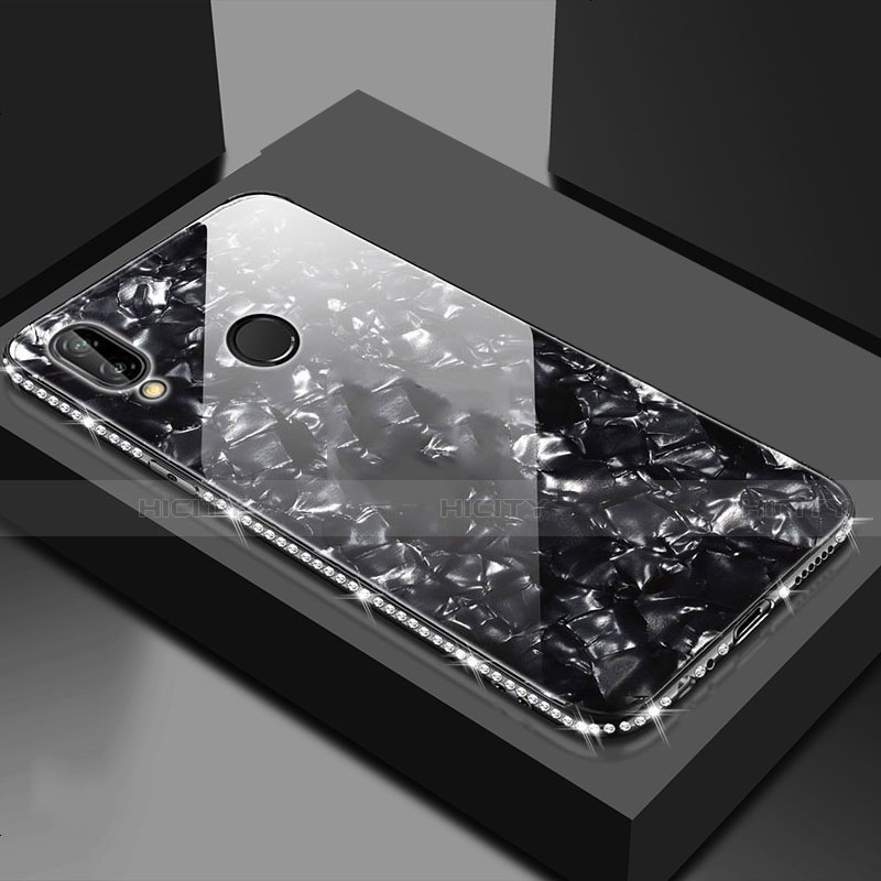 Custodia Silicone Specchio Laterale Cover M01 per Huawei Honor V10 Lite Nero