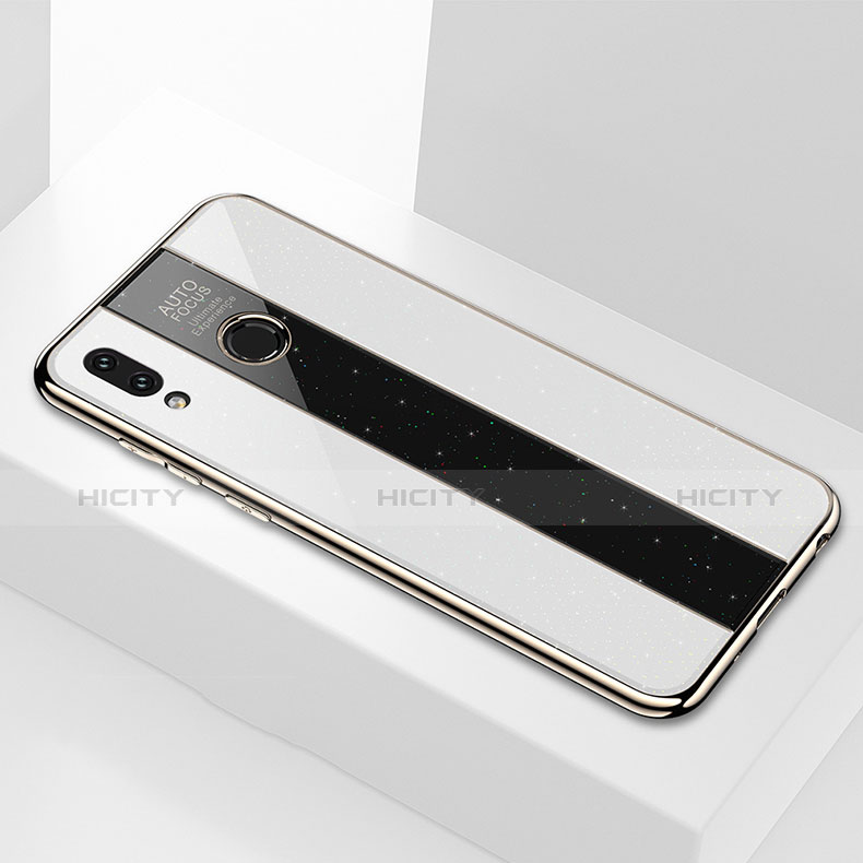 Custodia Silicone Specchio Laterale Cover M01 per Huawei P Smart (2019) Bianco