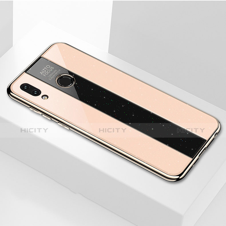 Custodia Silicone Specchio Laterale Cover M01 per Huawei P Smart (2019) Oro