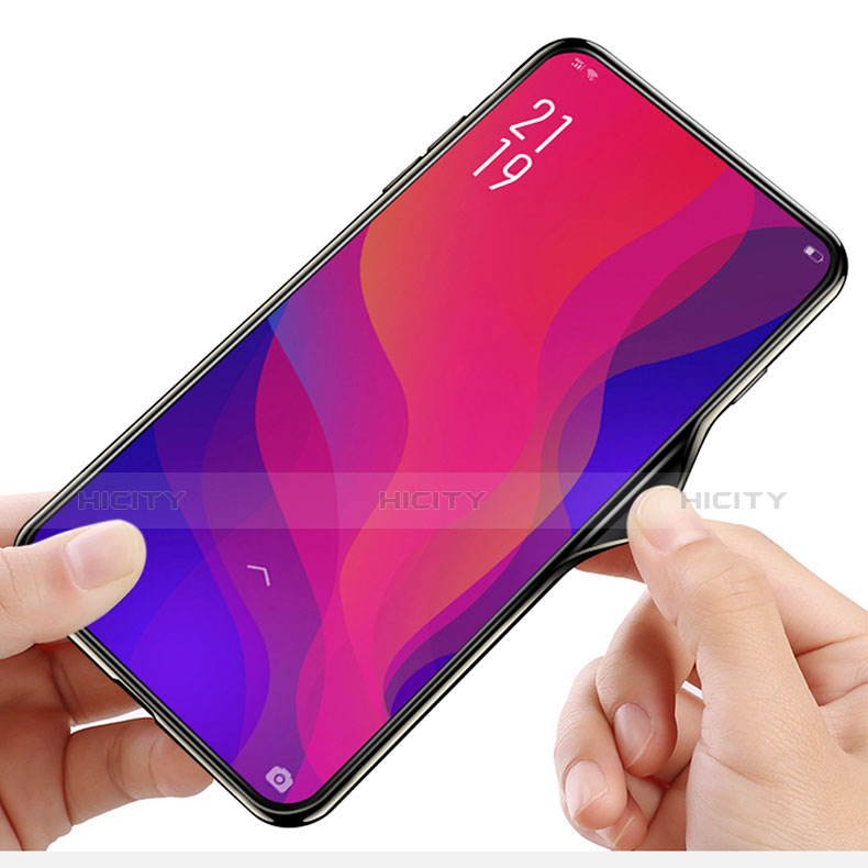 Custodia Silicone Specchio Laterale Cover M01 per Oppo Find X