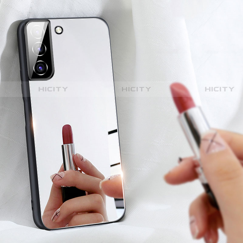 Custodia Silicone Specchio Laterale Cover M01 per Samsung Galaxy S21 5G